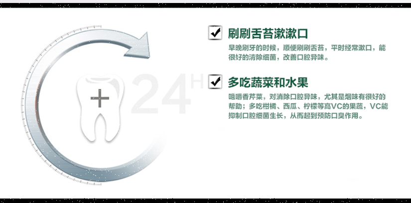 尺寸和24小時清新口氣