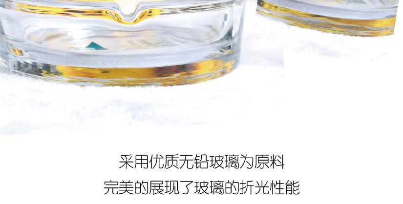 高端玻璃材料，透明透光，可折射顏色