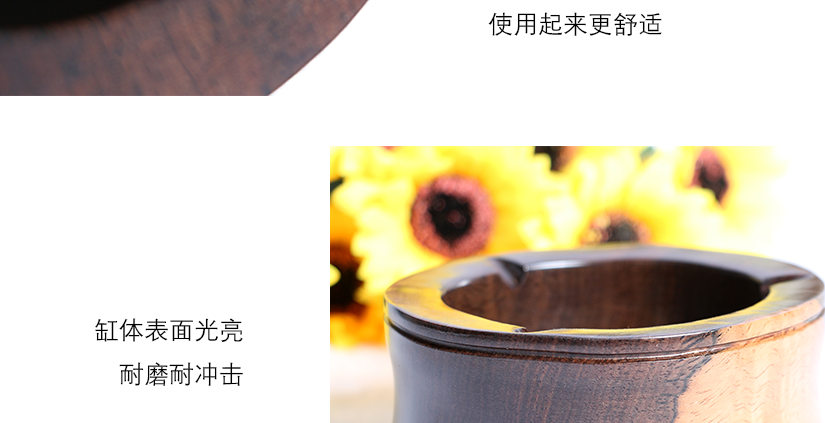 表面光滑，經久耐用，煙缸內部空間大，防風性強