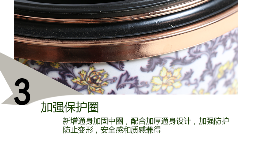 加強保護圈，桶身加強設計，使用更安全、放心