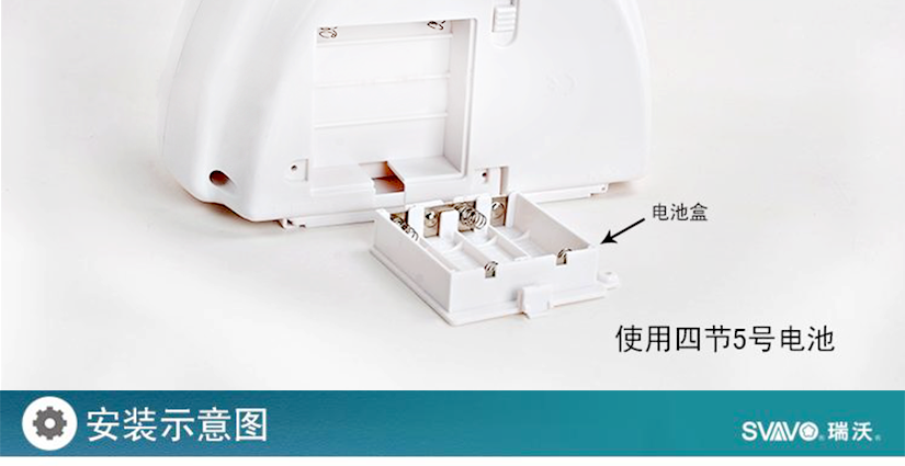 電池盒，使用4節(jié)5號電池