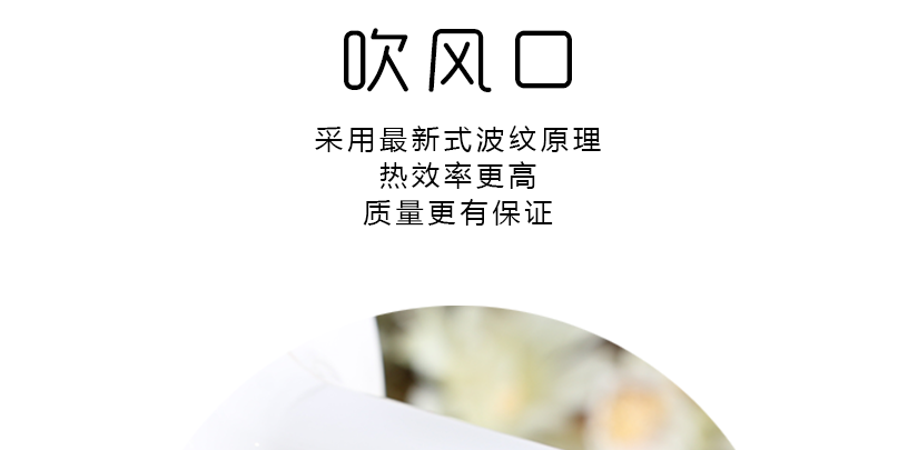 熱量高，可快速吹干頭發，護發性強