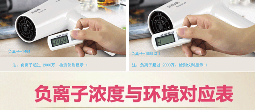 負離子檢測