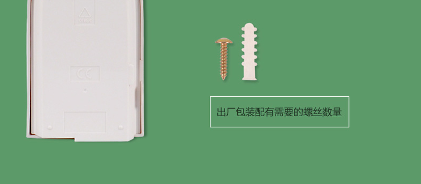 出廠包裝裝有需要的螺絲配件，享你所需