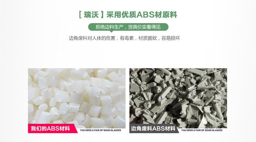 拒絕邊角材料，使用健康材料