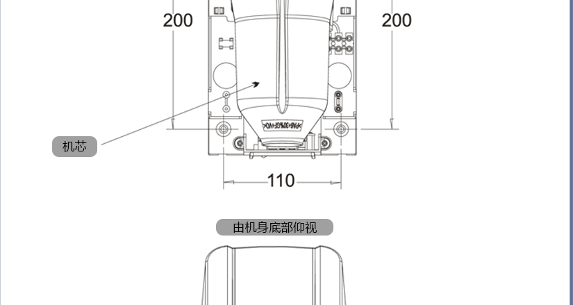部件的名稱和尺寸