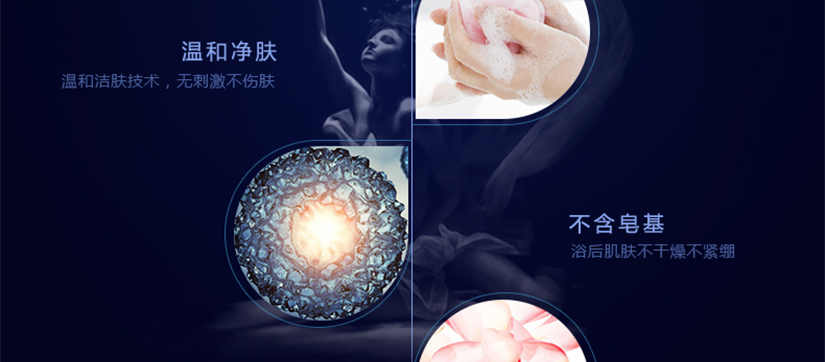 不含皂基，浴后肌膚不干燥不緊繃