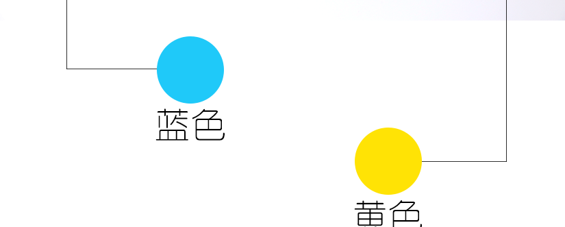 藍色與黃色