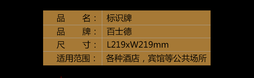 詳細的了解這款標牌